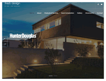 Tablet Screenshot of freshdesignblinds.com